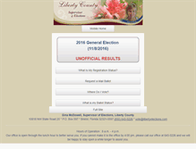 Tablet Screenshot of libertyelections.com